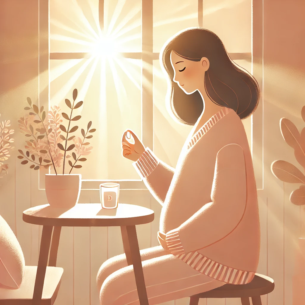 햇빛아래 임산부