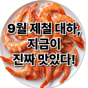 제철 새우 요리