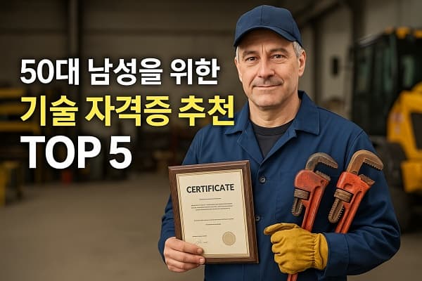 🔧 50대 남성을 위한 기술 기반 자격증 추천 - 체력과 경험을 무기로