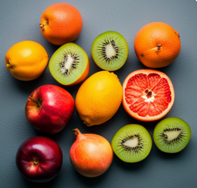 체리&#44; 자몽&#44; 사과&#44; 석류&#44; 키위 사진