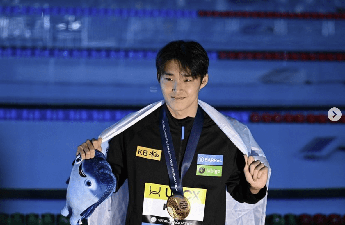 수영 김우민 파리올림픽