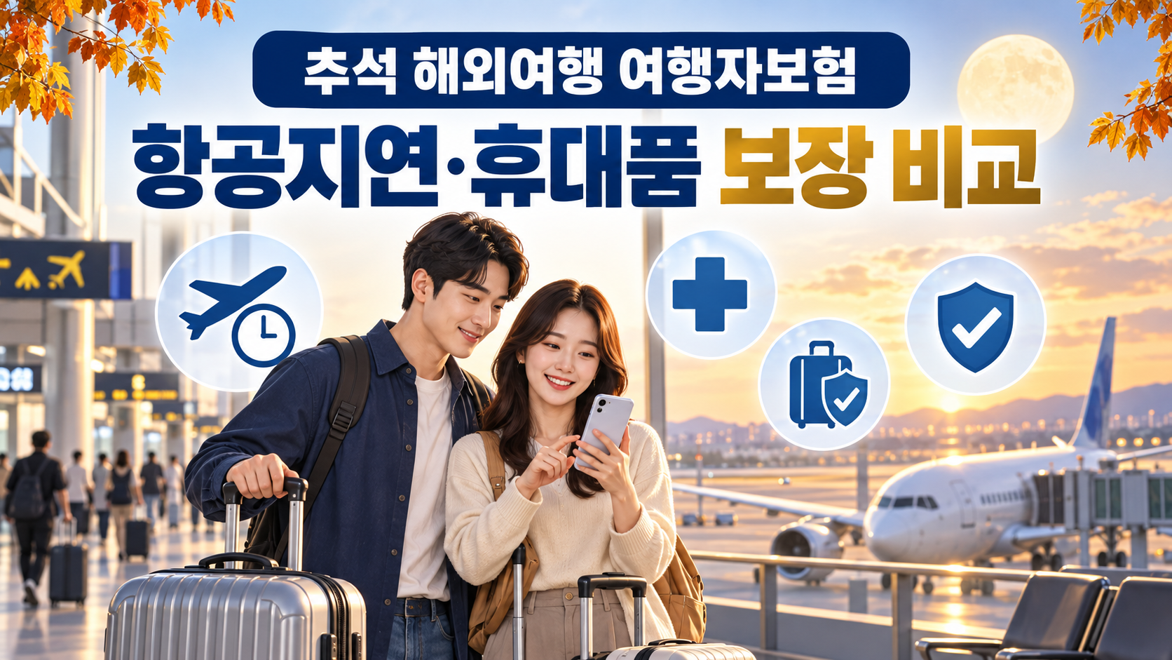 추석 해외여행 여행자보험 비교 - 항공기 지연&middot;휴대품 손해 보장 확인법