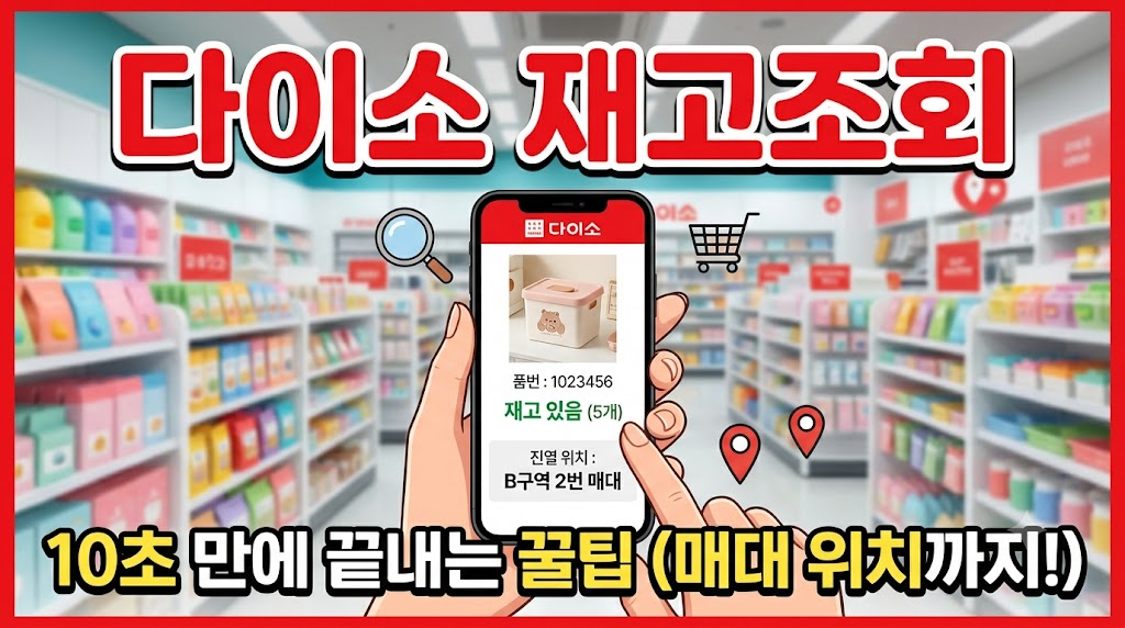 다이소 재고조회