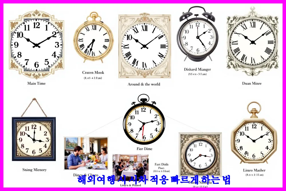 해외여행 시 시차 적응 빠르게 하는 법