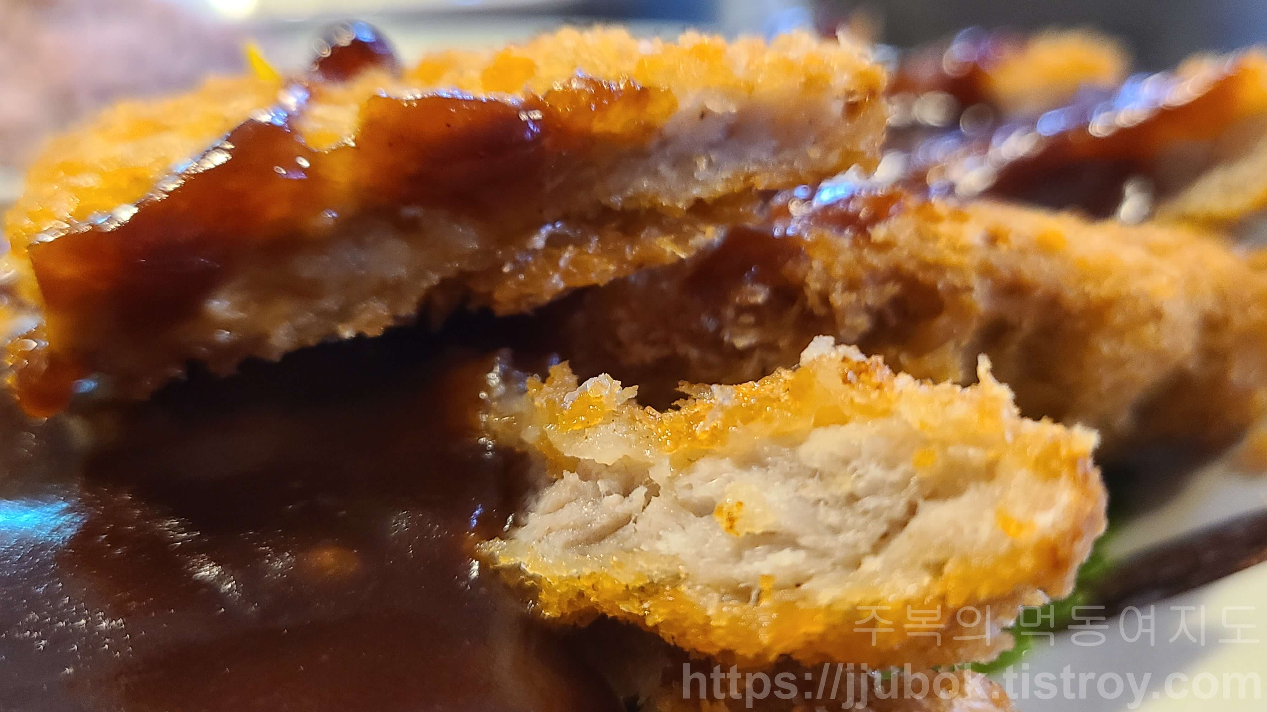 추억포차-돈까스-고기-맛