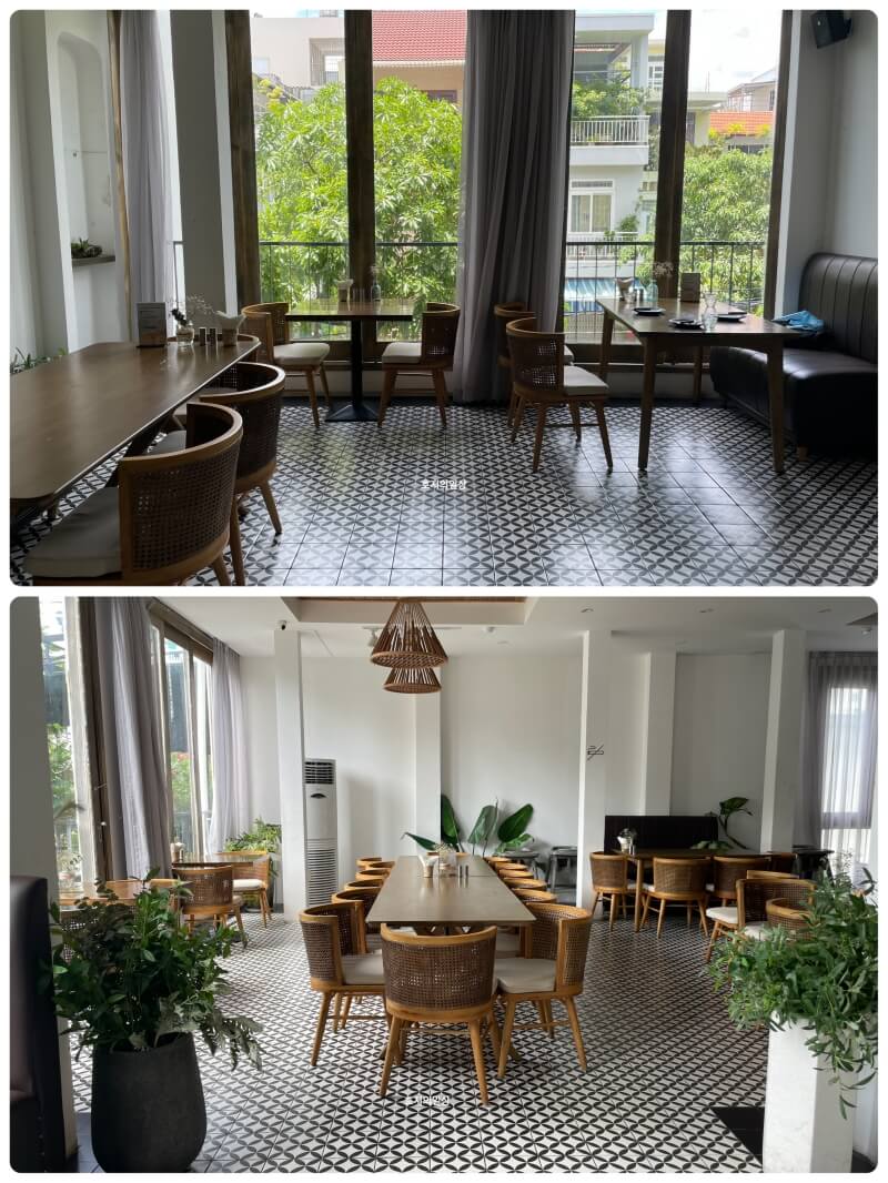 나트랑 시내 맛집 리빈콜렉티브 LIVIN - 2층 좌석