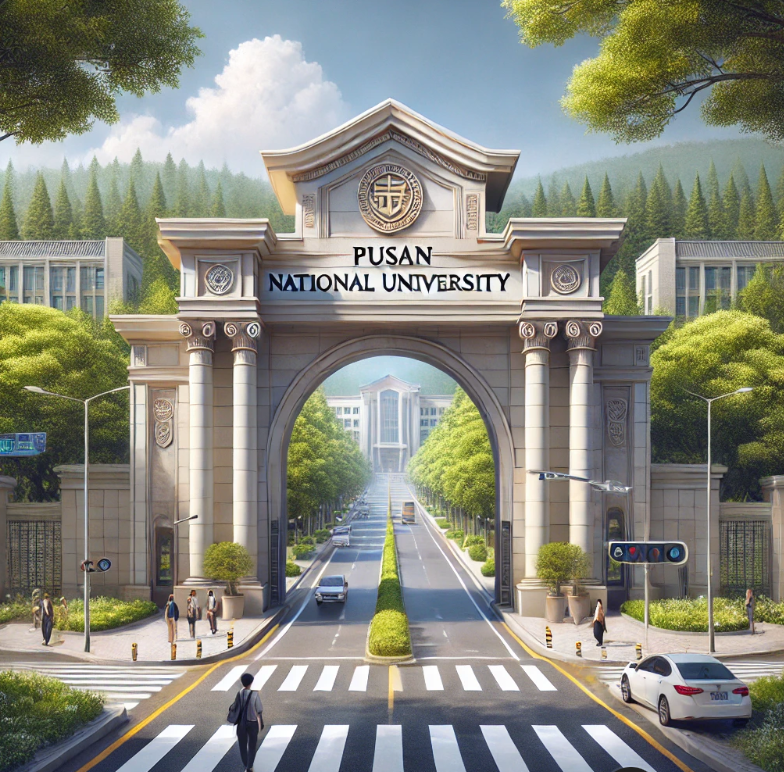 한국 지방대학중 가장유명한 부산대학 정문 이미지