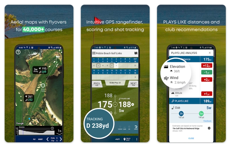 골프 기록 어플 = 골프패드