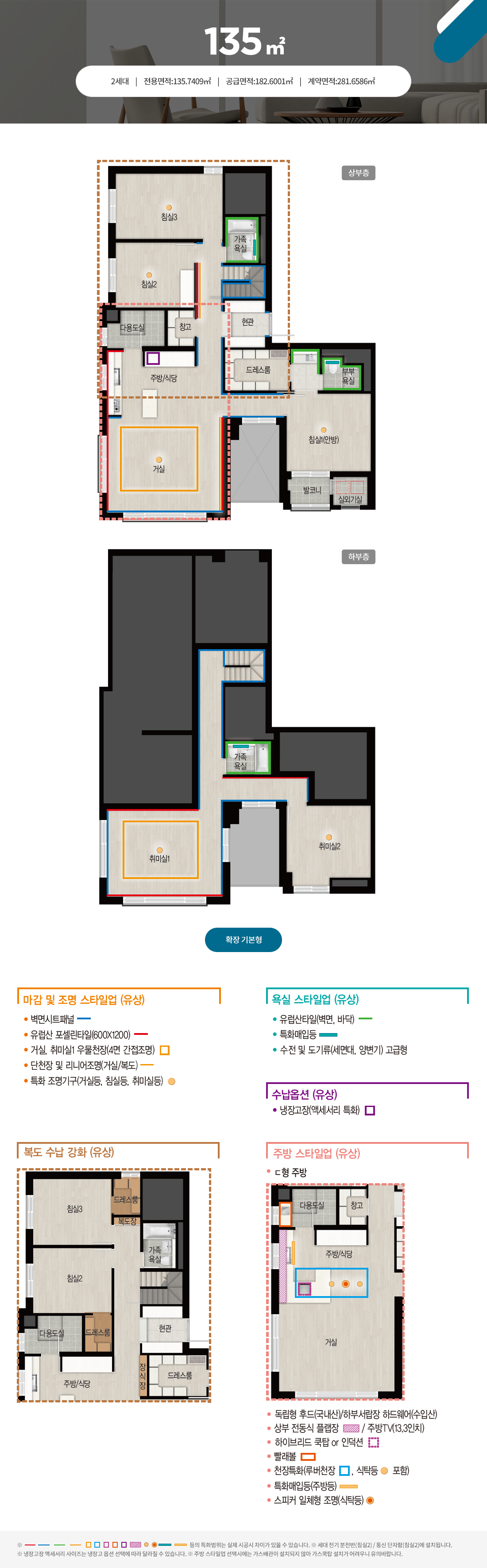 운정3지구 운정 자이 퍼스트시티 아파트 - 135 평면도
