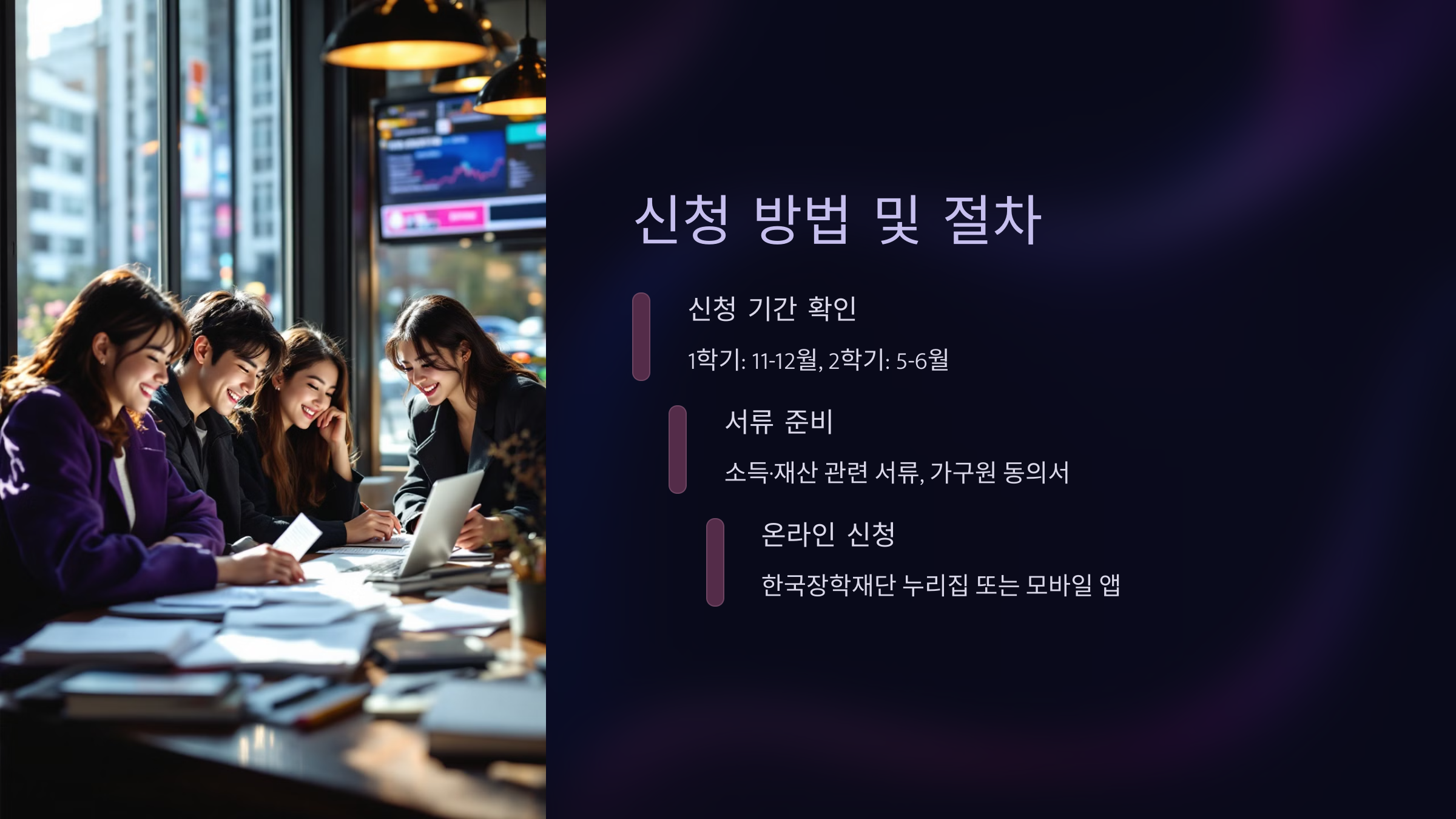 신청 방법 및 절차