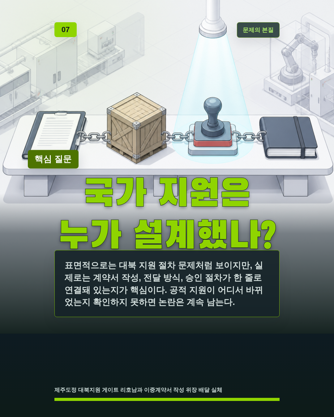 국가 지원은 누가 설계했나?