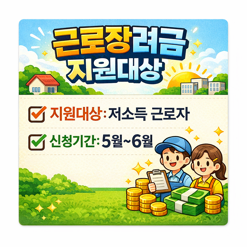 근로장려금 총정리: 신청자격, 소득기준, 재산요건, 신청기간, 지급일 관련 사진