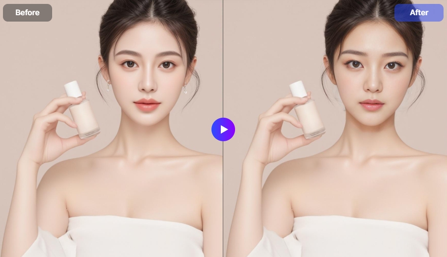 簡単なイメージアップデート、「モデル顔変更」機能