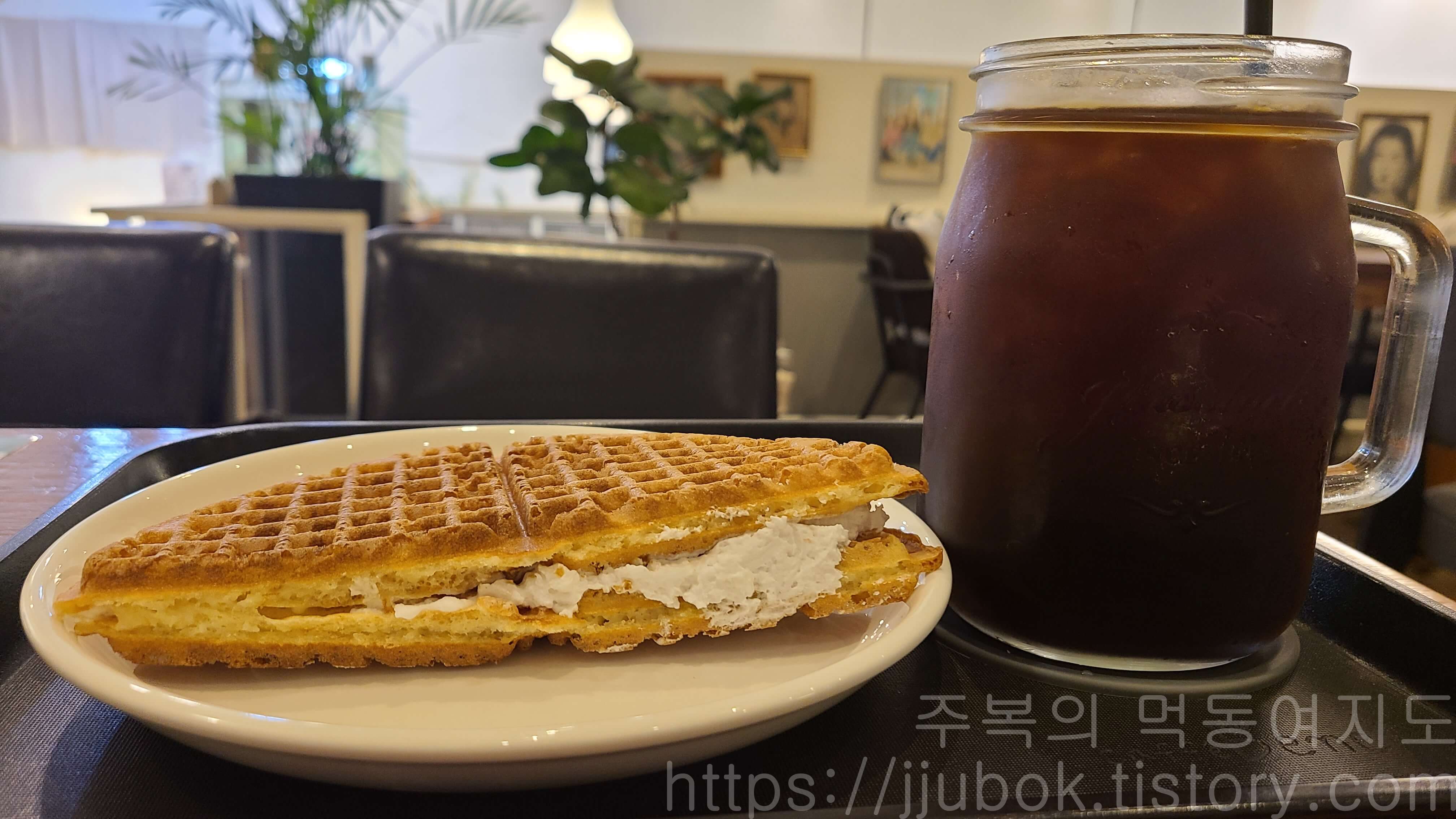 송내역-빅토리스낵-와플-아이스-아메리카노