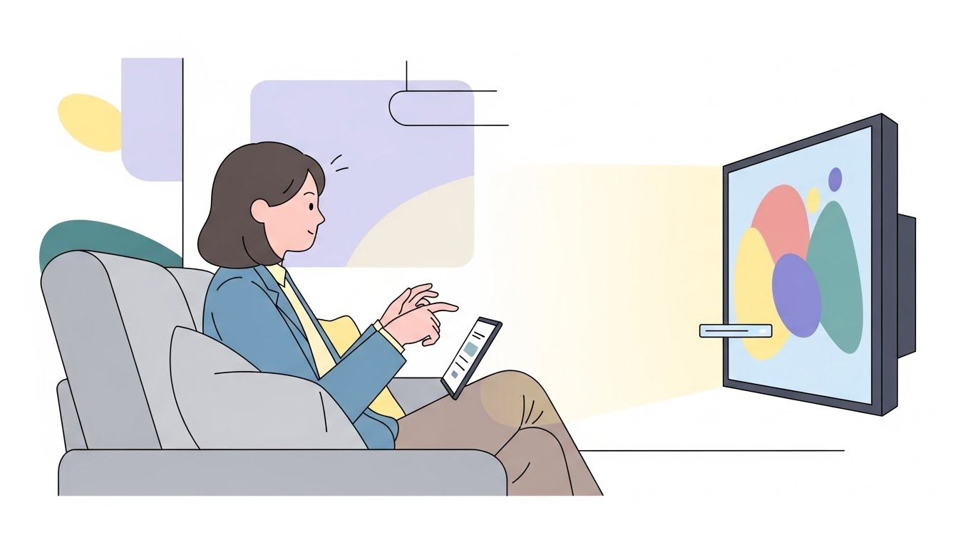 부업 정보를 검색하는 여성의 모습, 손부업알바는 사전 확인이 중요합니다.