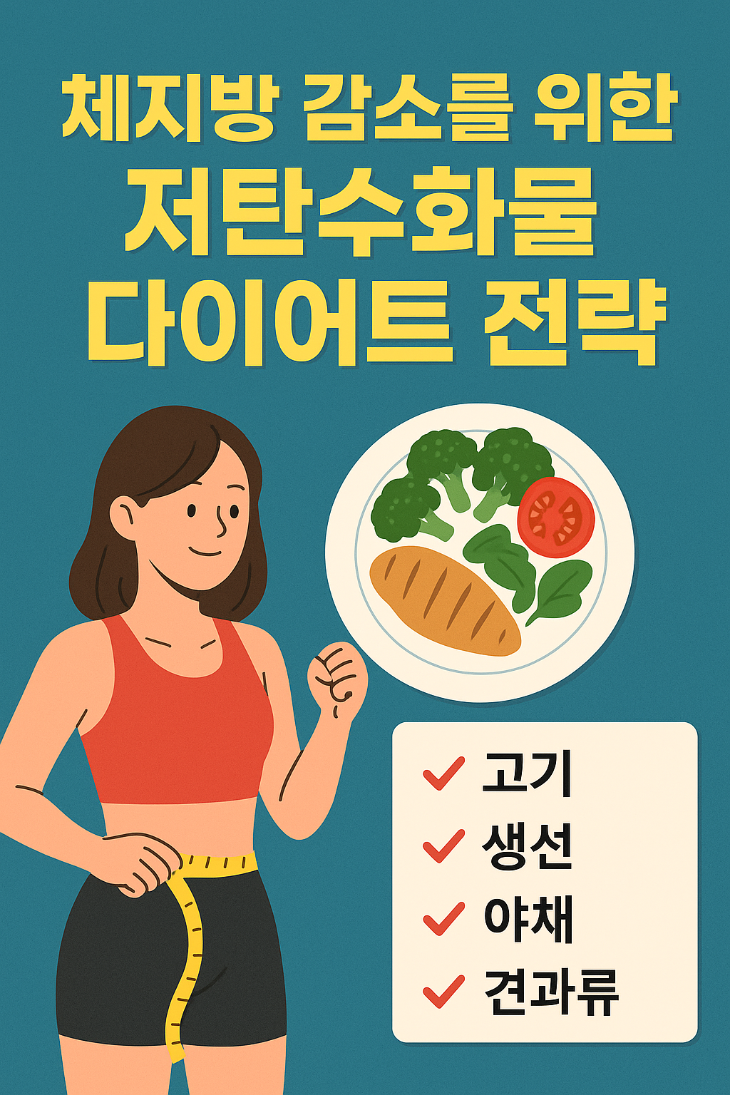체지방 감소를 위한 저탄수화물 다이어트 전략