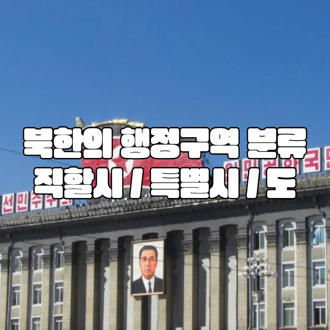 북한의 행정 구역 분류