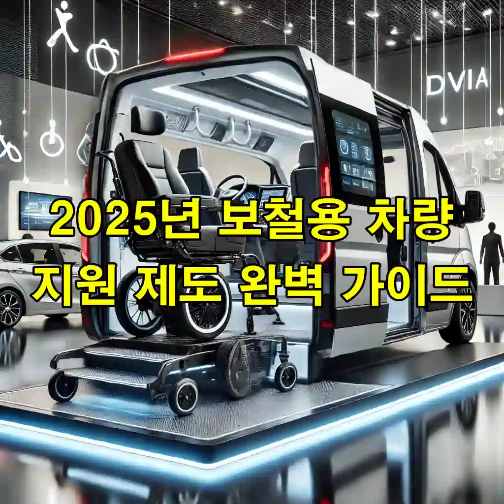 2025년 보철용 차량 지원 제도 완벽 가이드