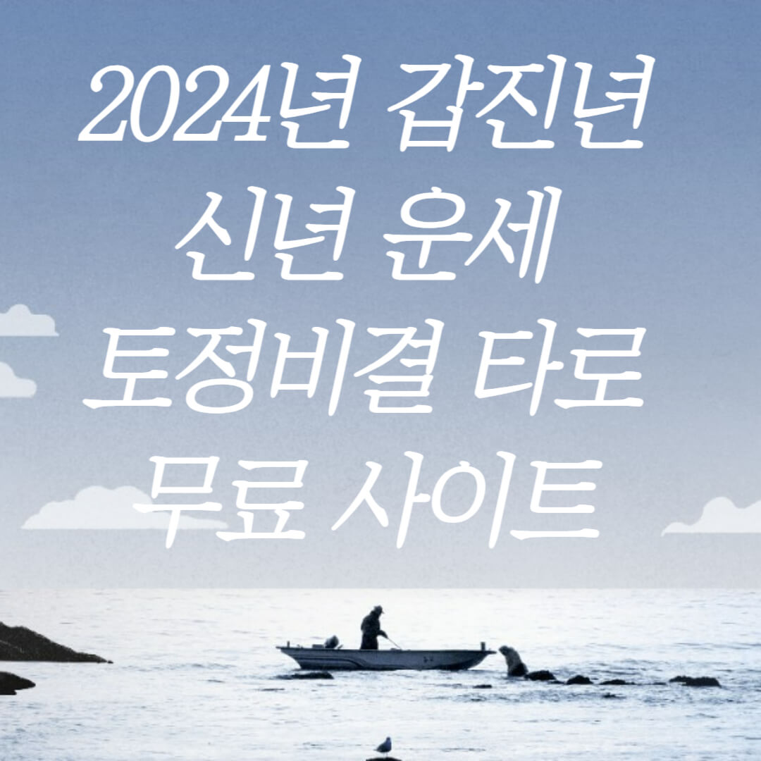 신년운세-타로-토정비결