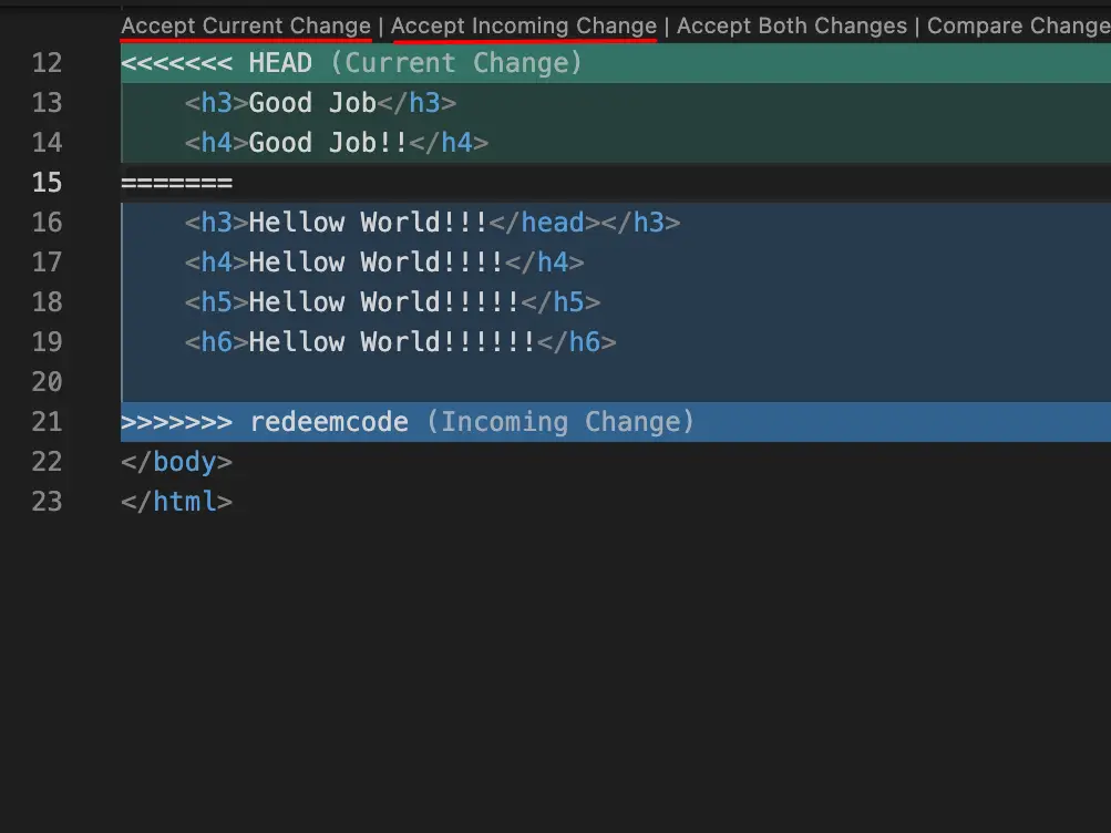 VSCode 터미널 화면
