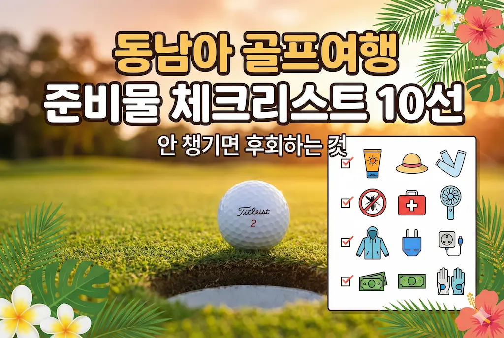 동남아 골프여행 준비물 체크리스트 10선|안 챙기면 후회하는 것들