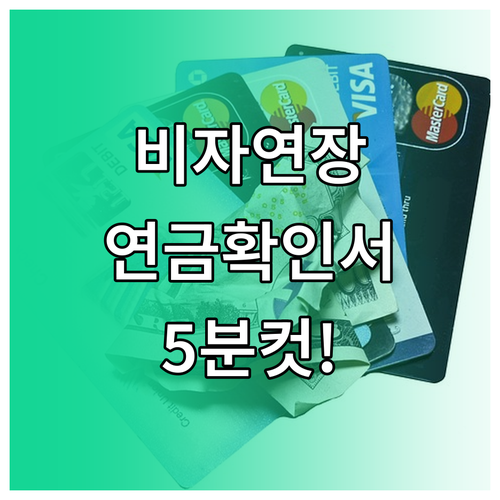 비자 연장용 외국인 국민연금 납부확인..