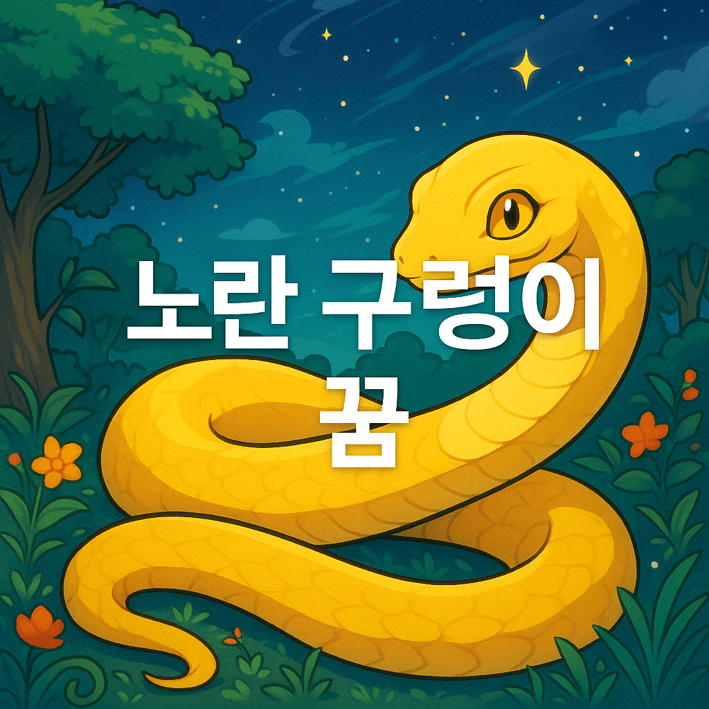 노란 구렁이 꿈