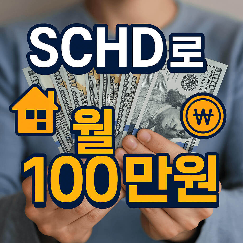 SCHD로 월 100만원받는 이미지