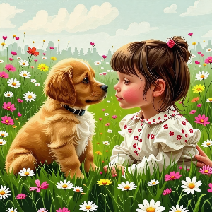 소녀와 반려견