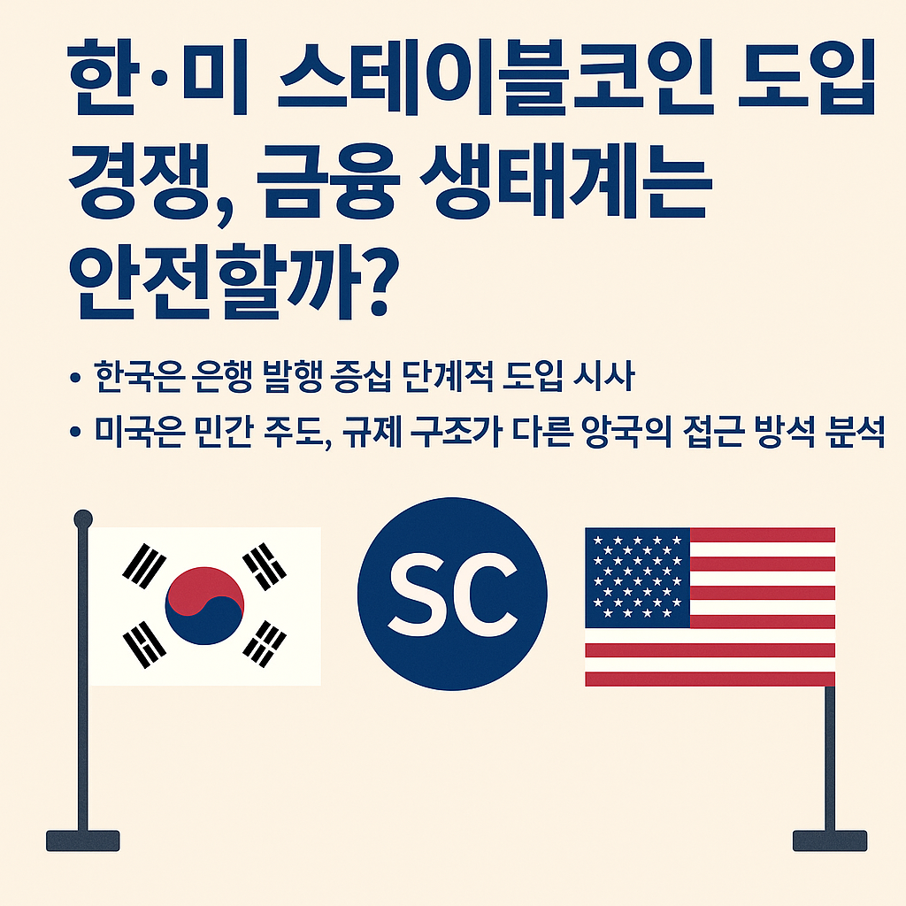 한·미 스테이블코인 도입 경쟁, 금융 생태계는 안전할까?