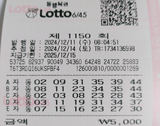 1150회 자동 수요일