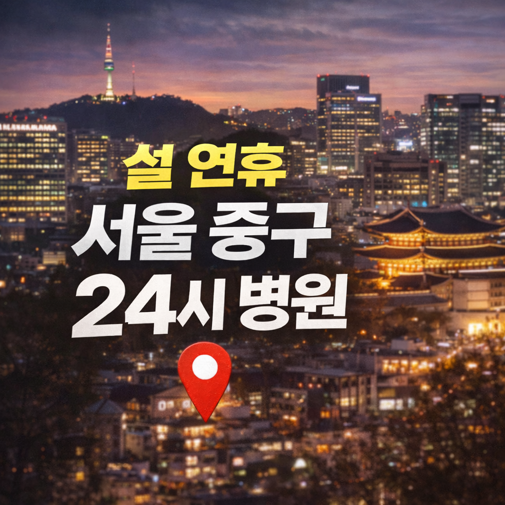 설 연휴 서울 중구 24시 문 여는 병원 지금 바로 찾는 방법