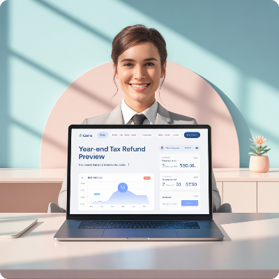 연말정산 미리보기 이미지