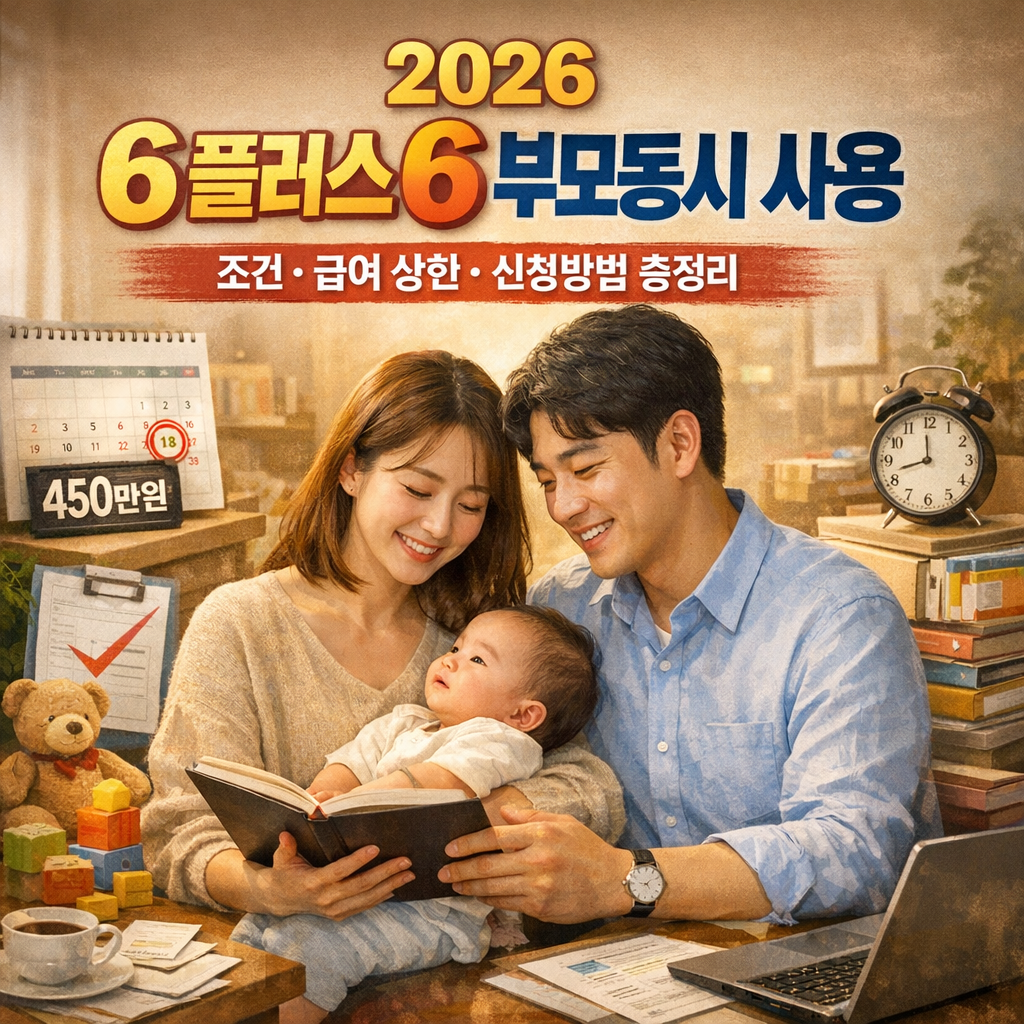 2026 6 플러스 6 부모동시 사용 조건 급여 상한 신청방법 총정리