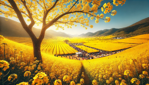 샛노란 봄 향기, 화순 유채꽃 축제