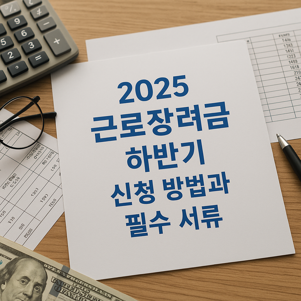 2025 근로장려금 하반기 신청 방법과 필수 서류 실사 이미지