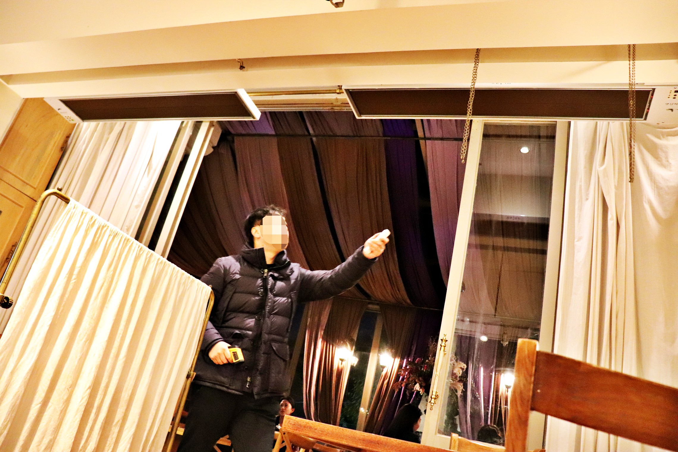 카페난로 외풍차단 2