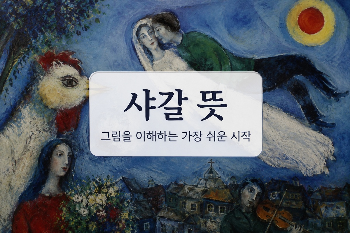 샤갈 뜻, 그림을 이해하는 가장 쉬운 시작