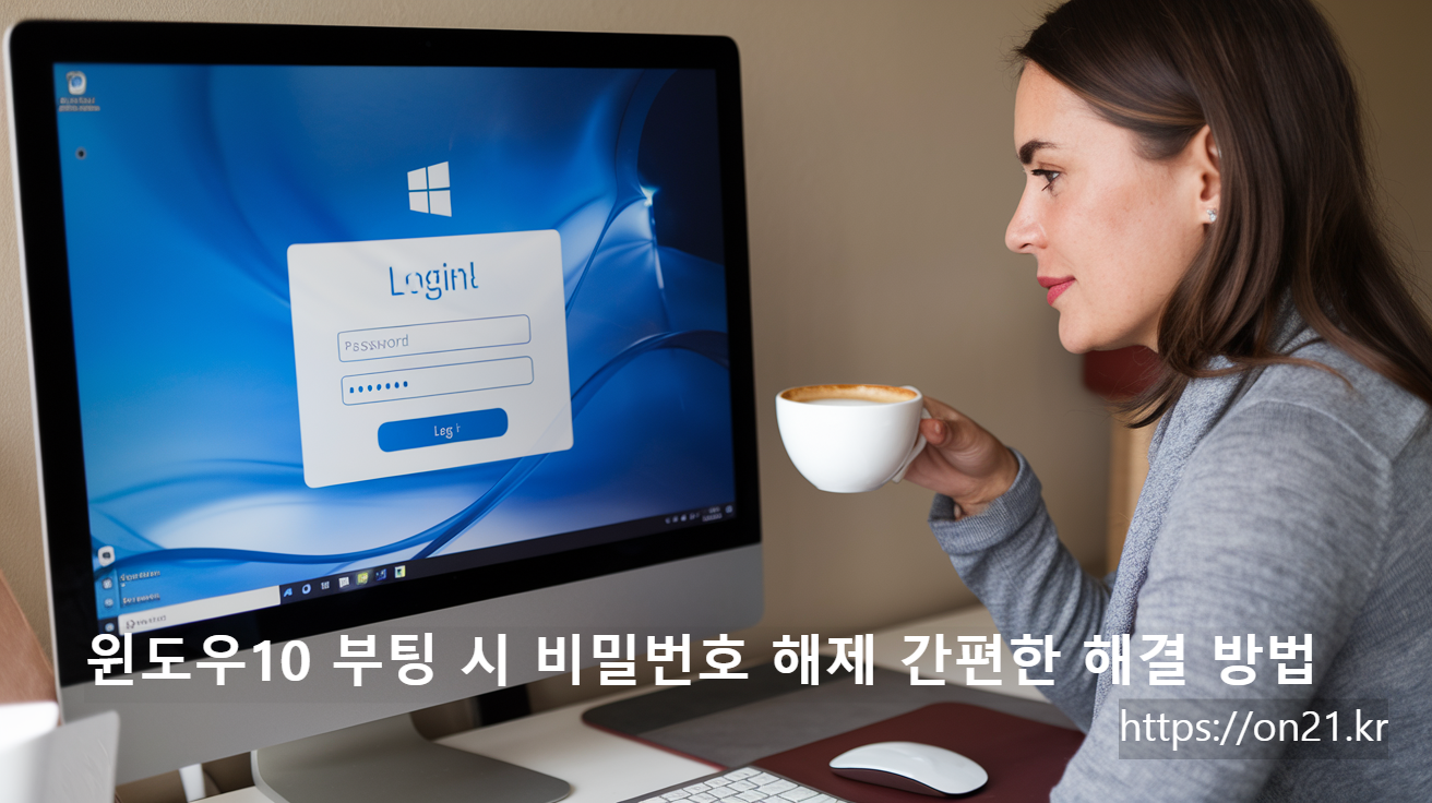 윈도우10 부팅 시 비밀번호 해제 간편한 해결 방법