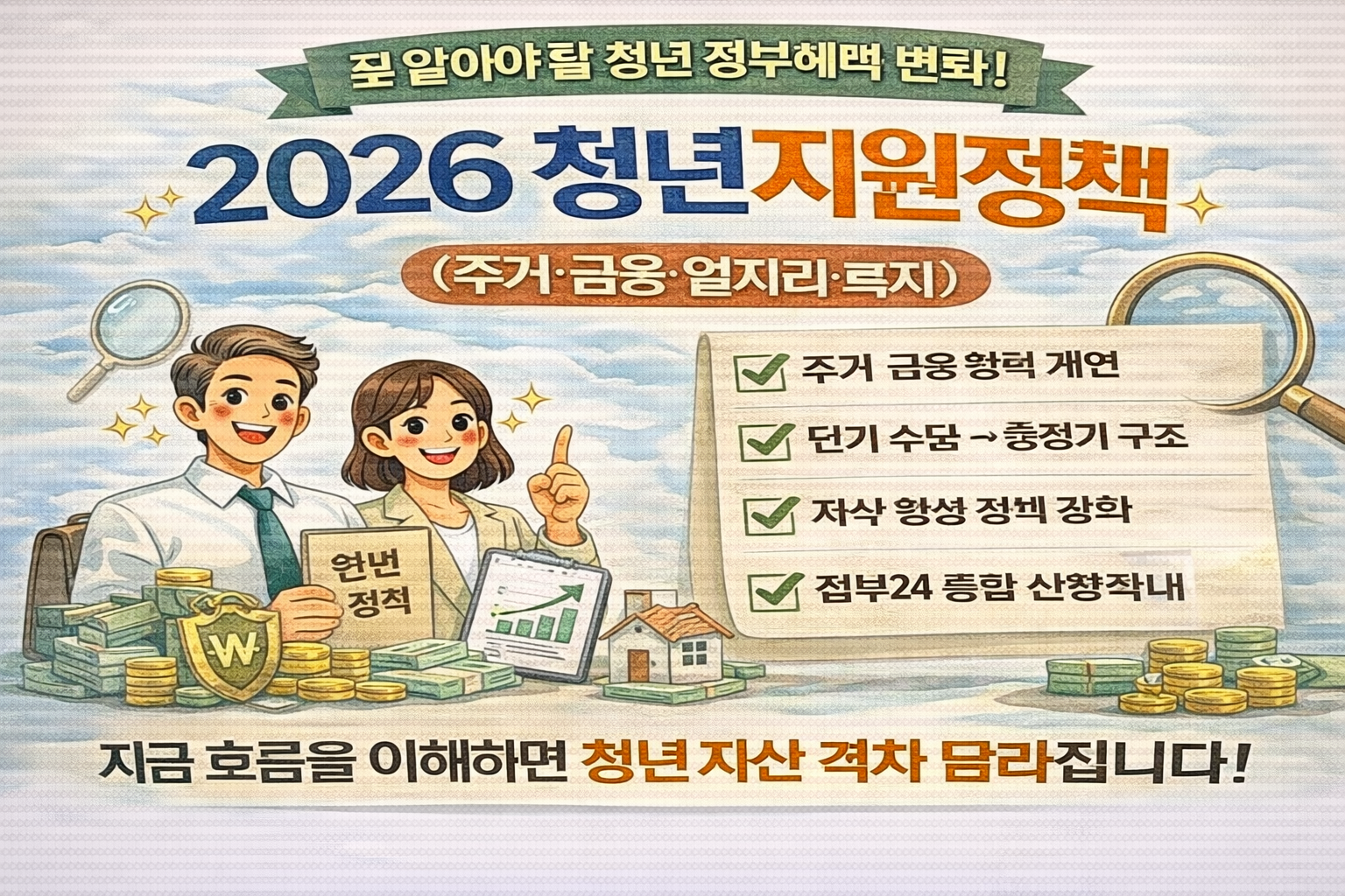 2026 청년지원정책 총정리｜달라지는 정부 혜택 한눈에