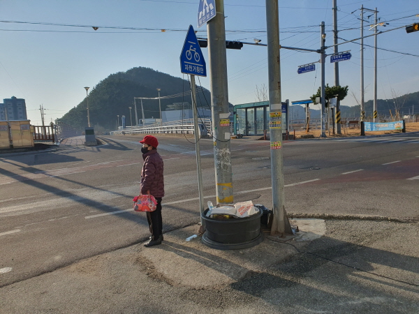 경상북도 영덕군 축산항 버스정류장