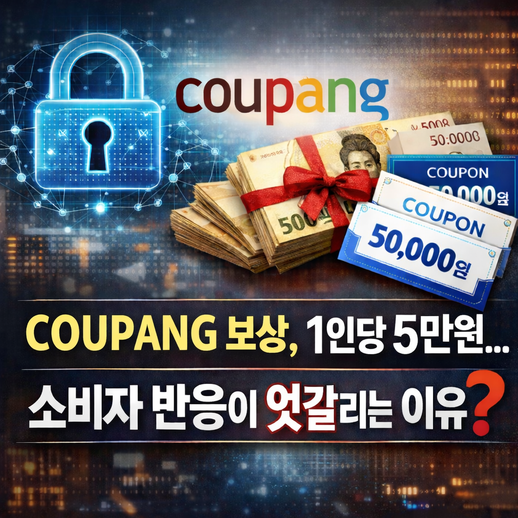 쿠팡 보상안 발표, 1인당 5만원