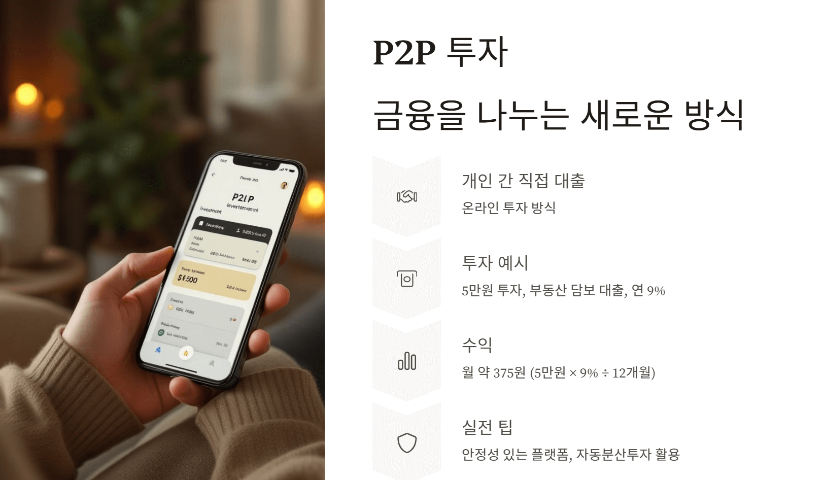 P2P 투자 – 금융을 나누는 새로운 방식