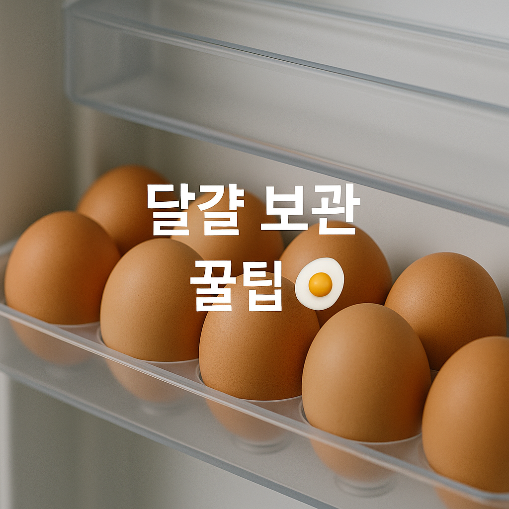 달걀, 냉장고 아무 데나 넣지 마세요! 🍳 안전 보관법 총정리