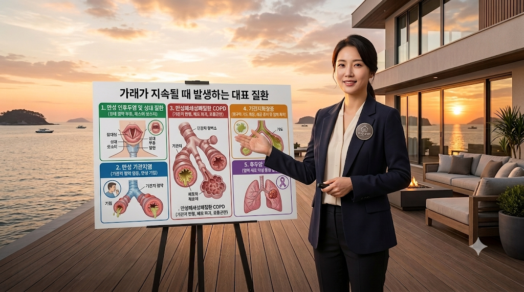 가래 지속시 발생되는 질환