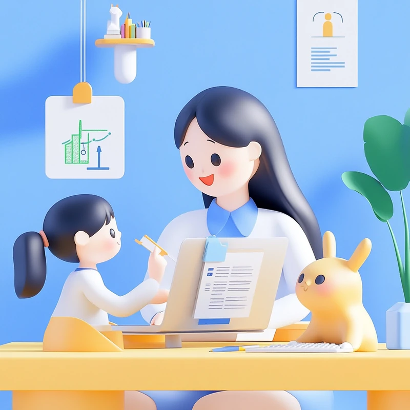 신재생 에너지 관련주 차트와 연금 ETF 투자 자료를 분석하는 엄마가 노트북으로 스마트한 투자를 실천하며 가족의 미래를 준비하는 모습을 감성적으로 담아냈다. 지속가능한 에너지, 연금 투자, ETF, 가족재정 관리가 자연스럽게 어우러진 금융 활동을 보여준다.