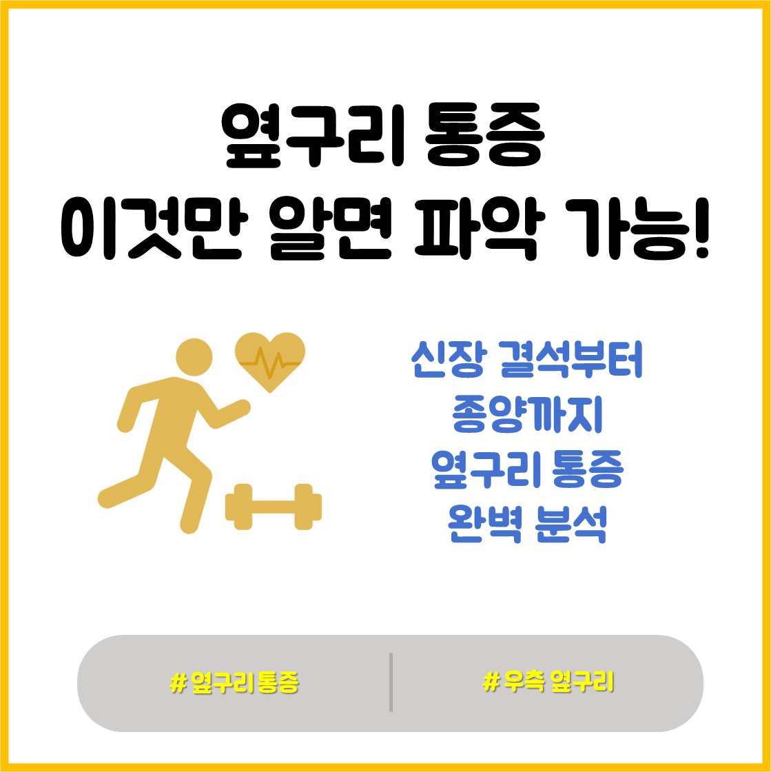 옆구리통증 원인과 증상 총정리