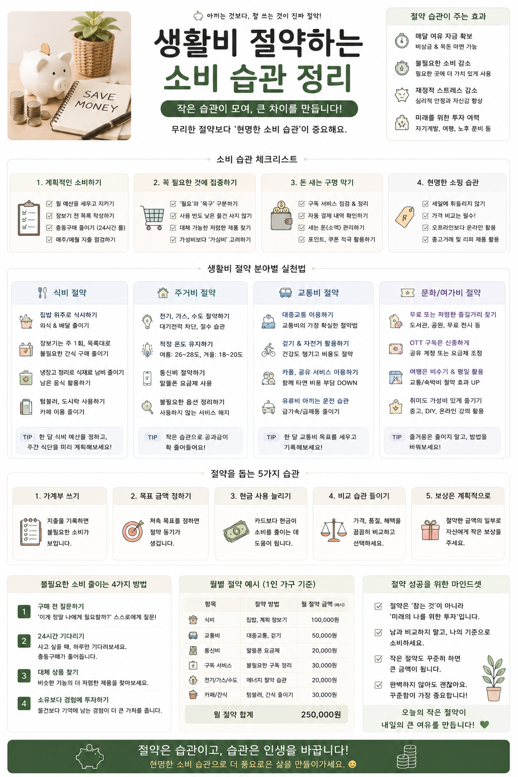 생활비 절약하는 소비 습관 정리 관련 사진