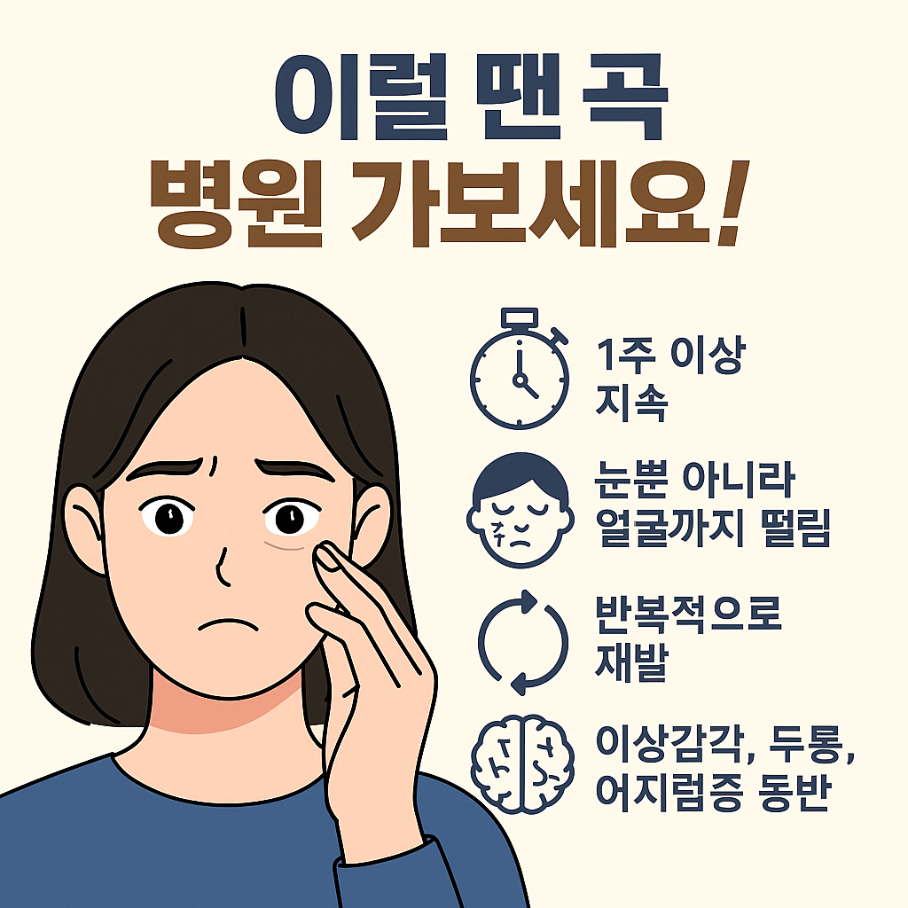 눈밑 떨림 원인