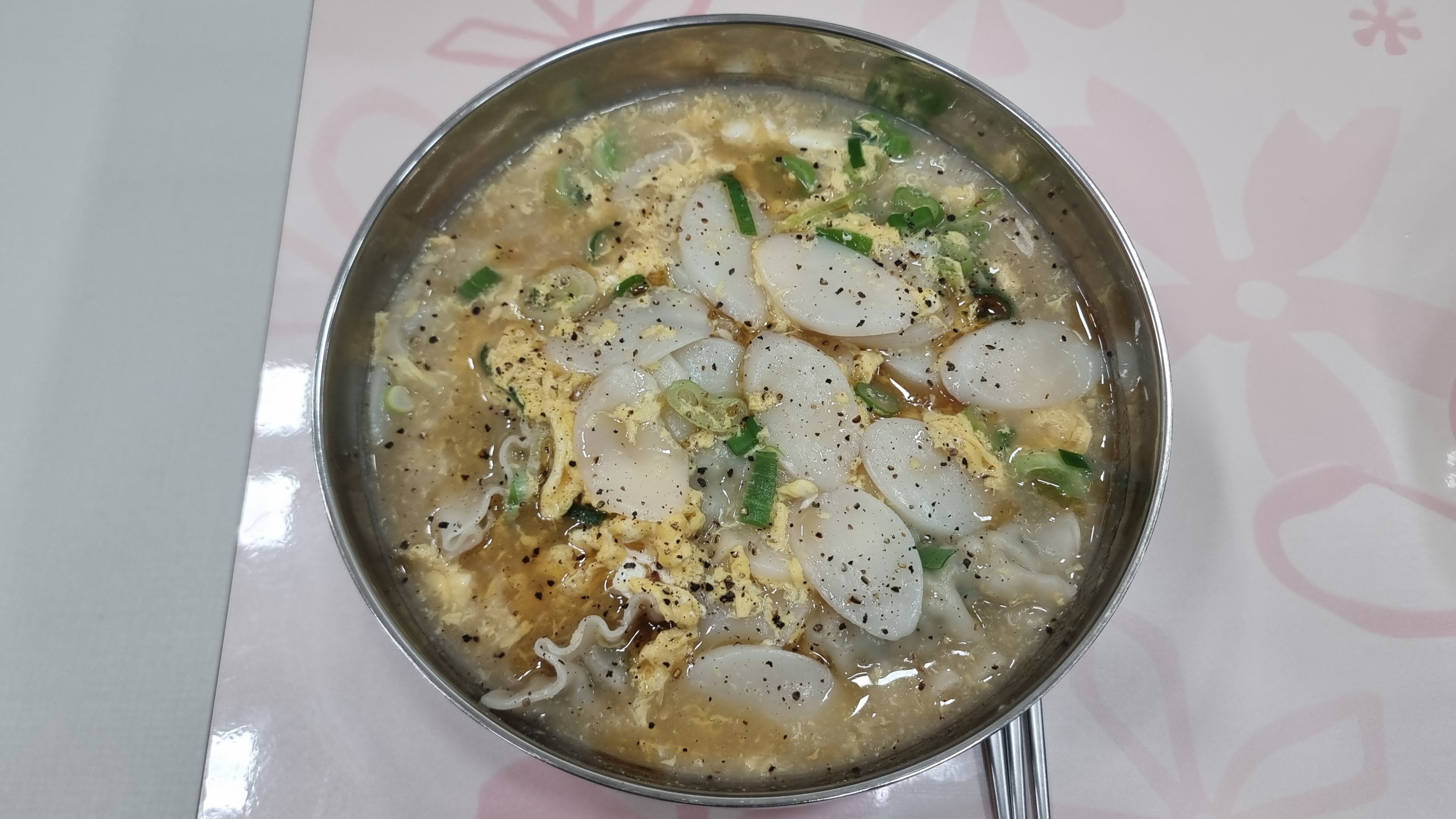 초간단 떡만둣국